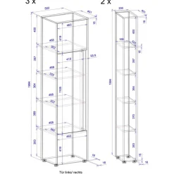 Aktenschrank 5teilig Rascian