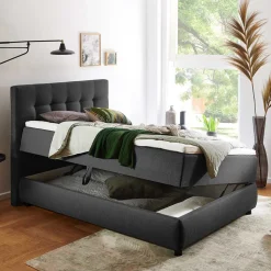 Anthrazit Boxbett Ambrosso