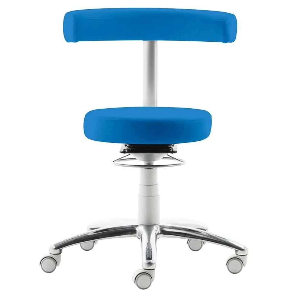 Arbeitshocker mit Lehne Zirastino