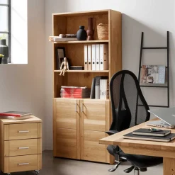 Arbeitszimmer Holzregal Legancas
