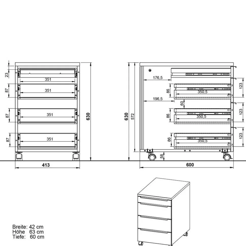 Arbeitszimmermöbel Set Abby