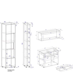 Arbeitszimmermöbel Set Rascian