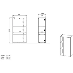 Arbeitszimmermöbel Set Sinnabra