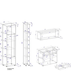 Arbeitszimmermöbel Set Uzniana