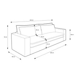 Ausklappbares Sofa Zipna