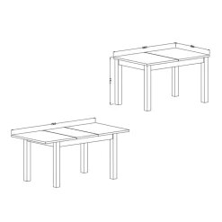 Ausziehbarer Tisch Conru