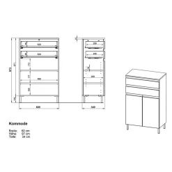 Bad Highboard Ortensia