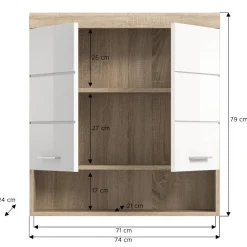 Badezimmer Hängeschrank Kwesina