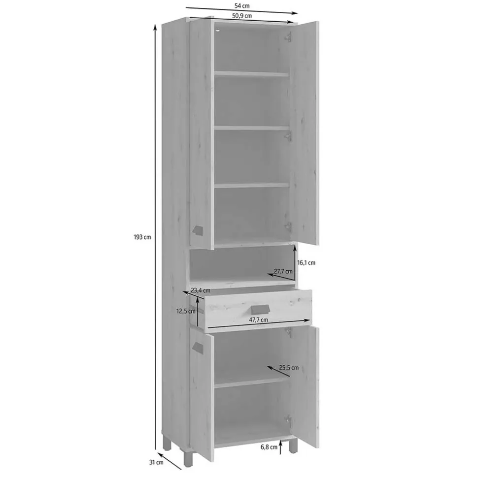 Badezimmer Hochschrank Peetja