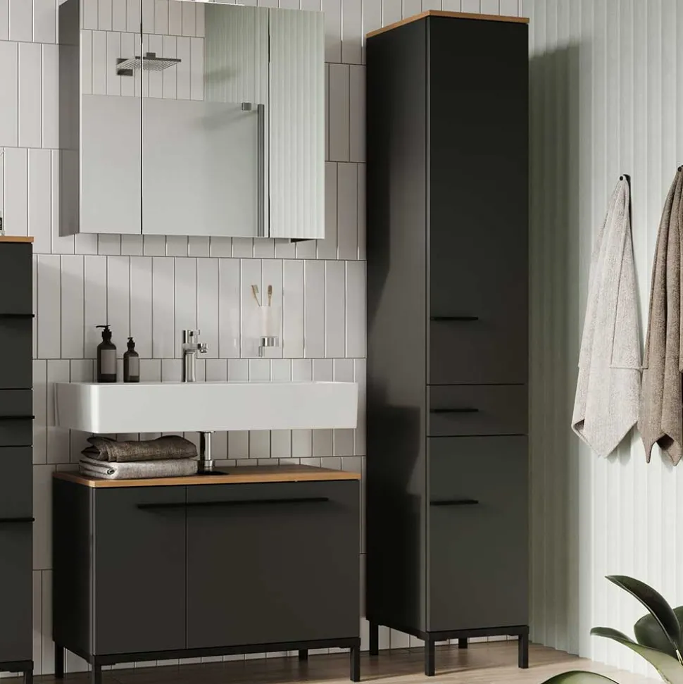 Badezimmer Hochschrank Sisam