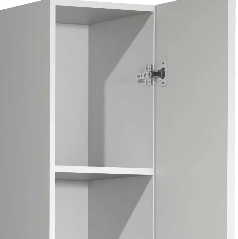 Badezimmer Hochschrank weiß Valtte
