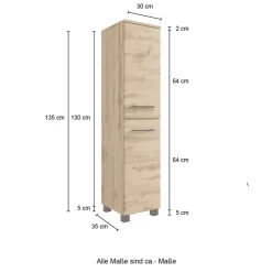 Badezimmer Midischrank Longos