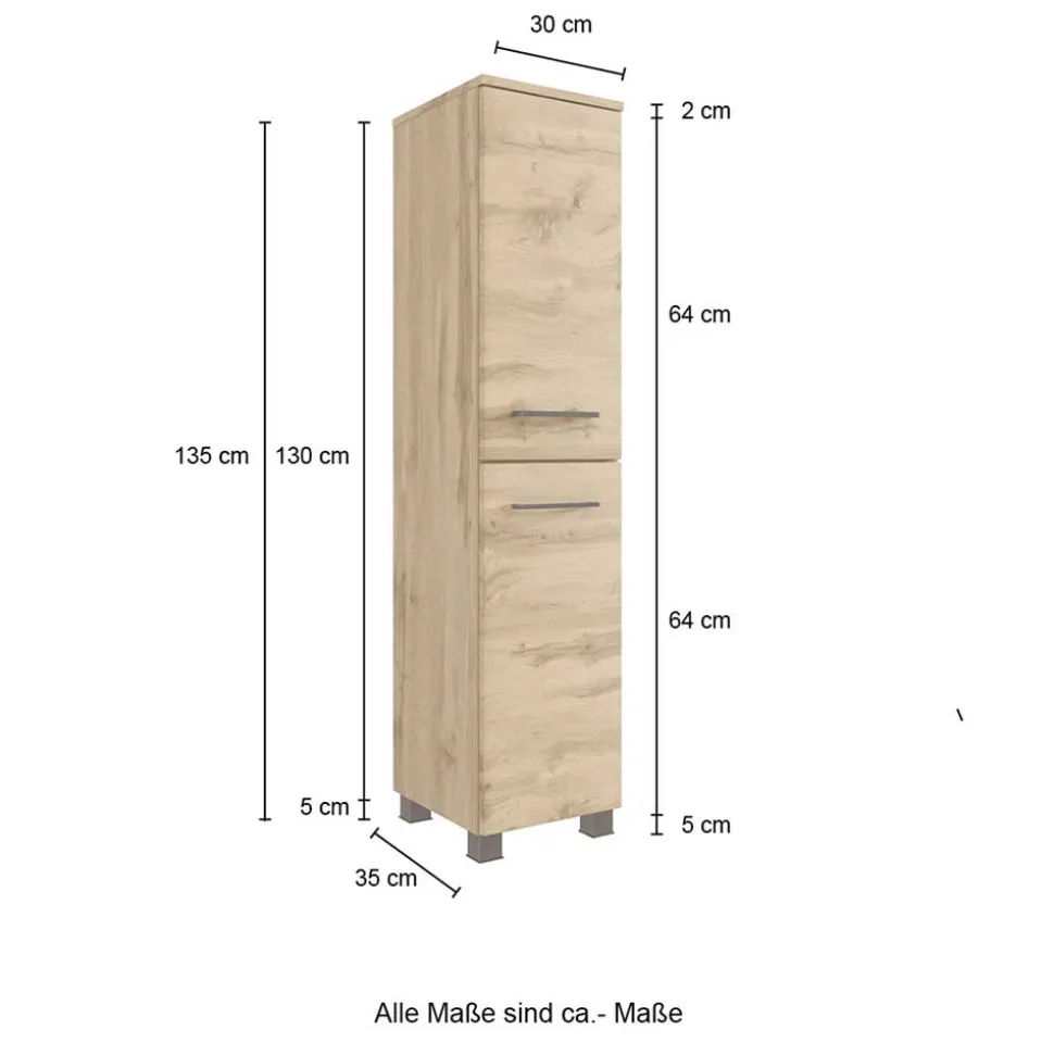 Badezimmer Midischrank Longos
