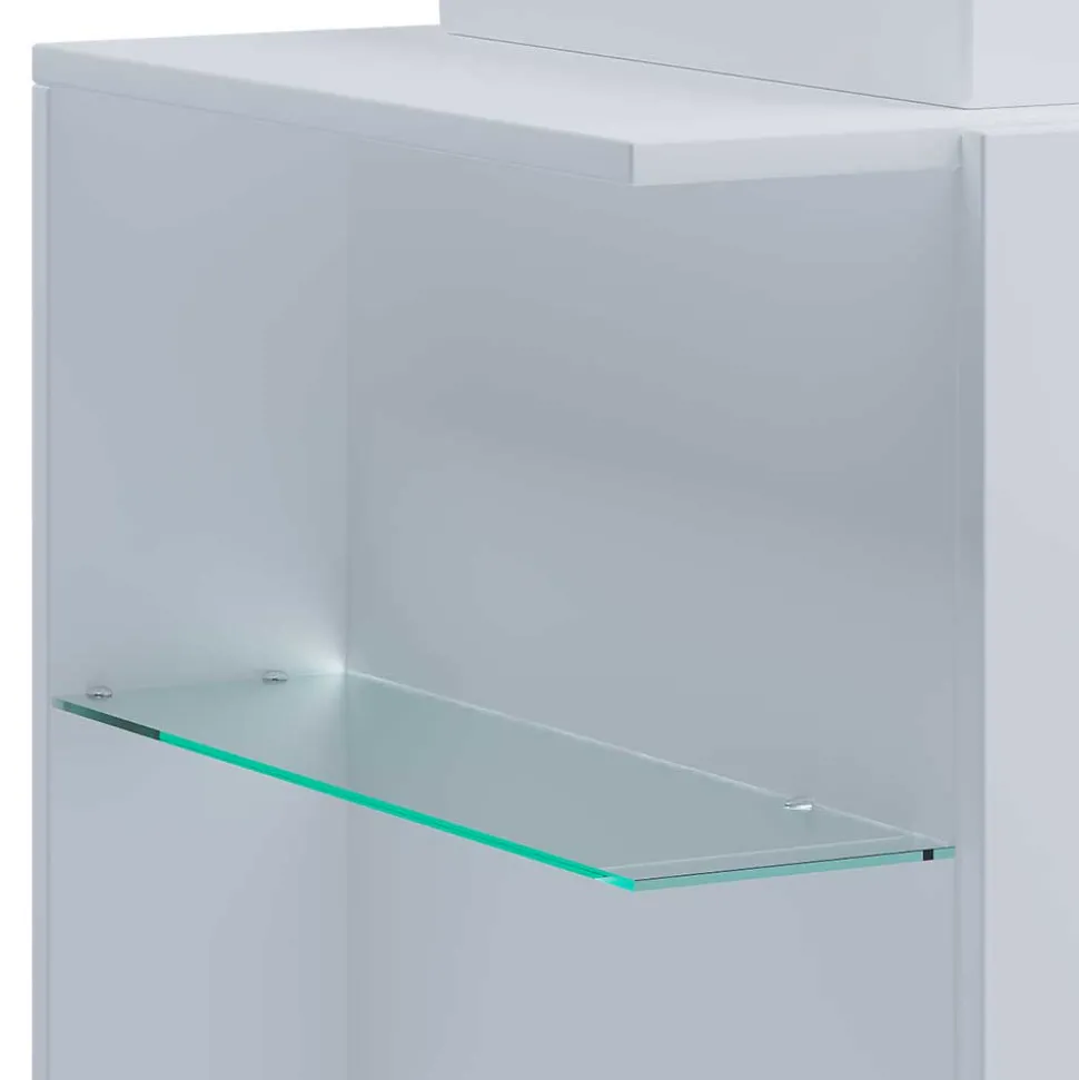 Badezimmer Schrank weiß Pseidoca