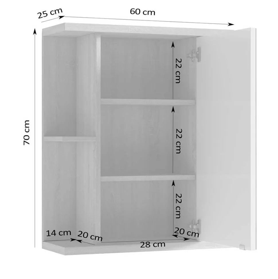 Badezimmer Spiegelschrank Evinele