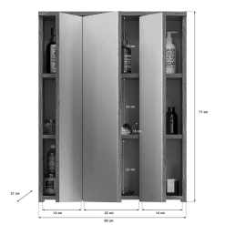 Badezimmer Spiegelschrank Servi