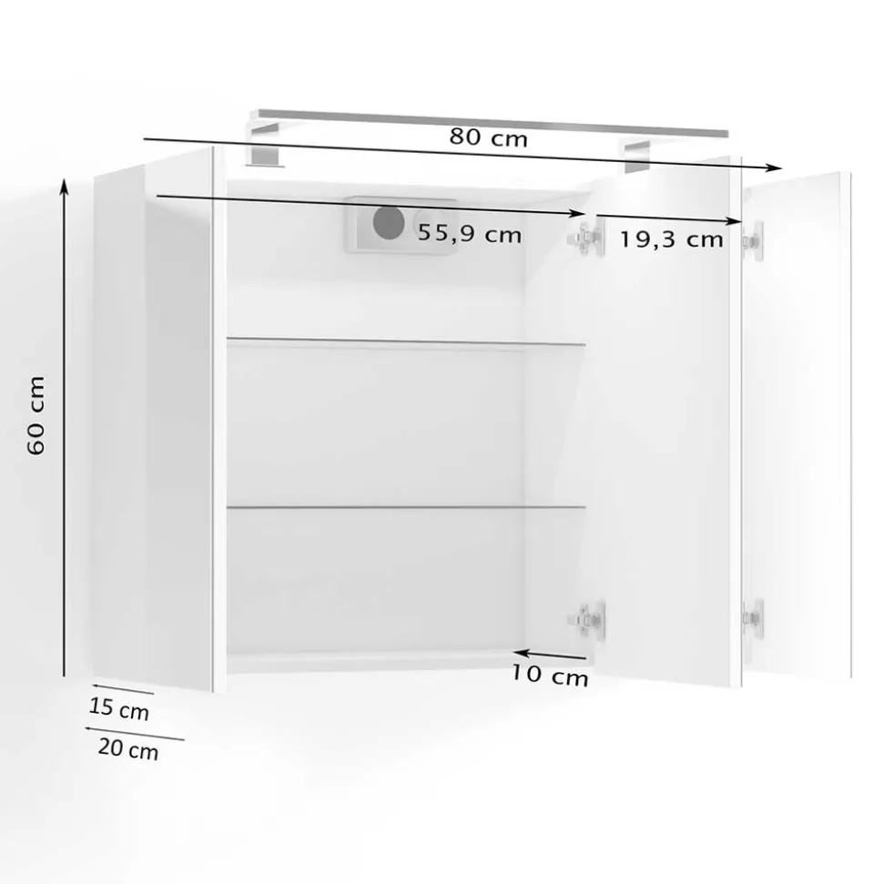 Badezimmer Spiegelschrank Luvenicos