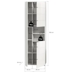 Badezimmerhochschrank Adeass