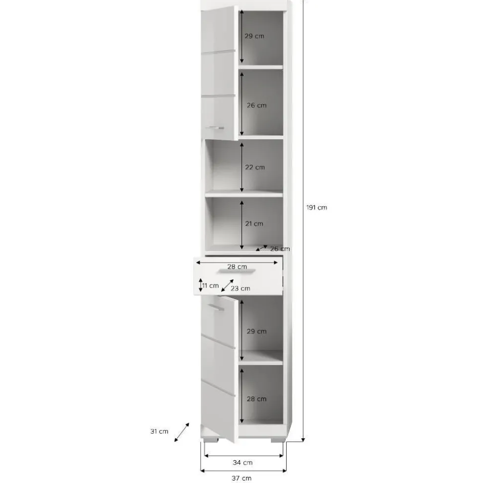 Badezimmerhochschrank Bird