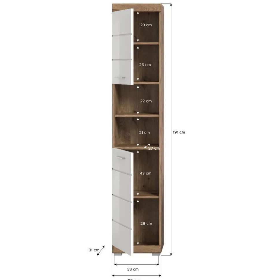 Badezimmerhochschrank Silba