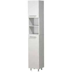 Badezimmerhochschrank weiß Pididos