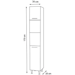 Badezimmerhochschrank weiß Pididos