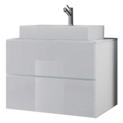 Badezimmermöbelset weiß modern Lorencia