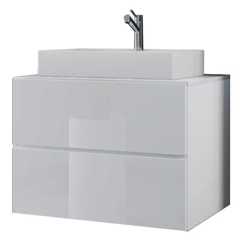 Badezimmermöbelset weiß modern Lorencia