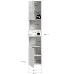 Badezimmerschrank Adeass