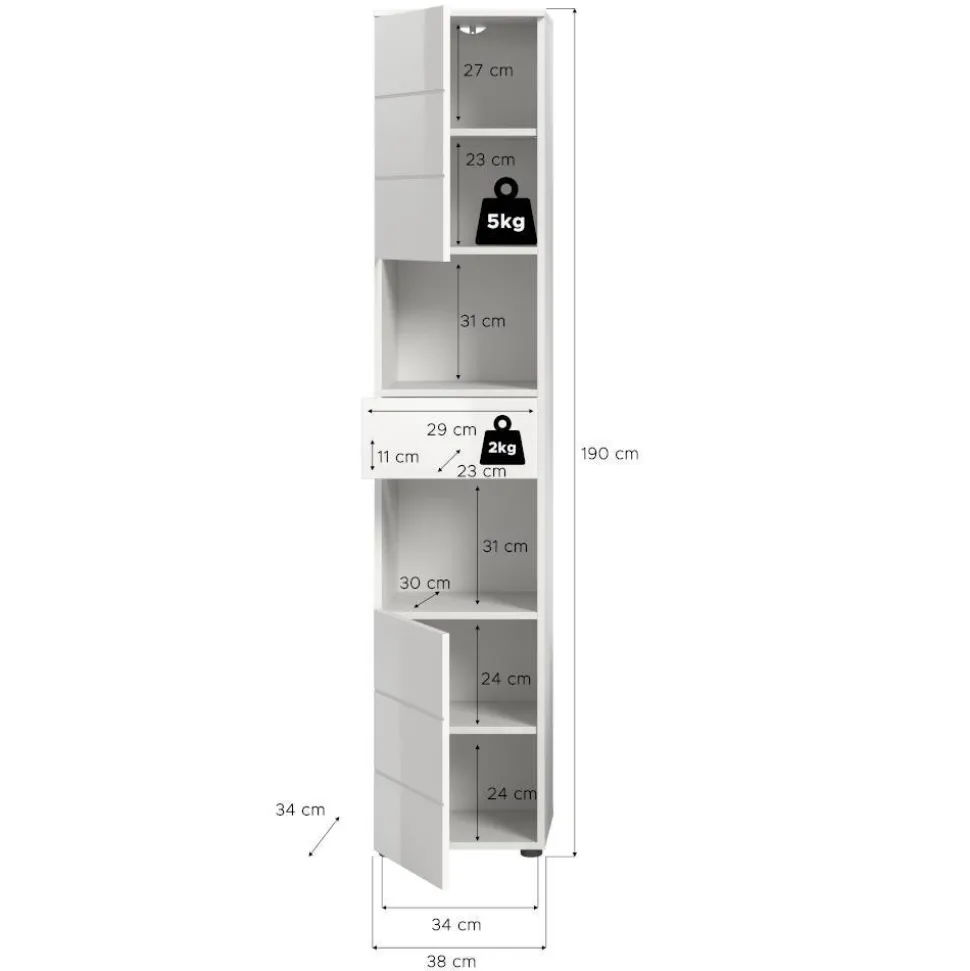 Badezimmerschrank Adeass