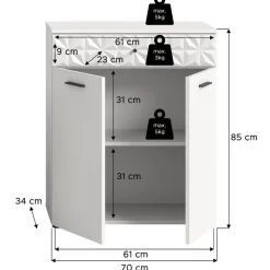 Badezimmerschrank Meteora