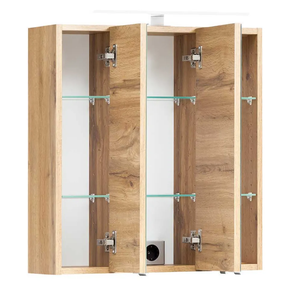 Badezimmerset mit Spiegelschrank Lactona