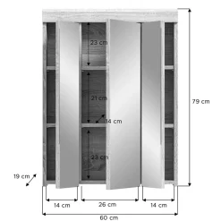 Badezimmerspiegelschrank Kwesina