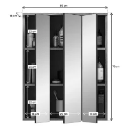Badezimmerspiegelschrank Faneno