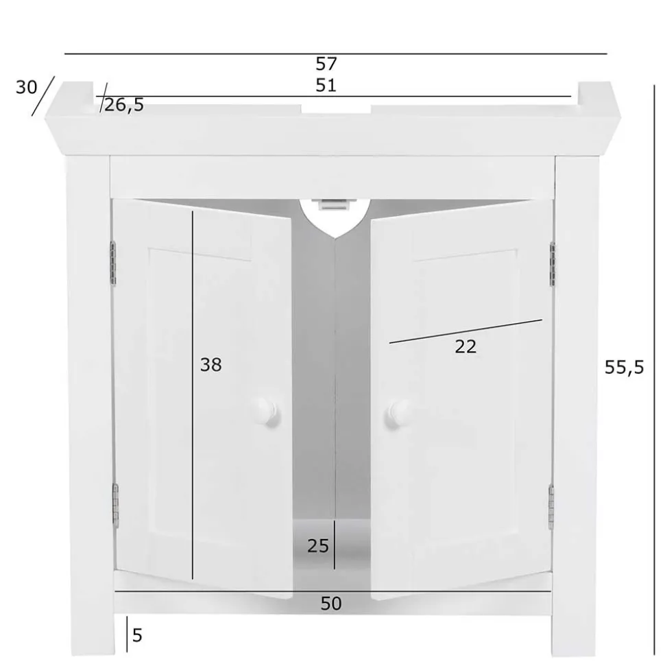 Badezimmerunterschrank Salverna