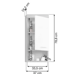Badezimmerwandschrank Hayoran