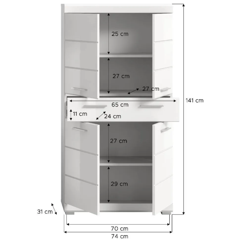 Badhochschrank Bird