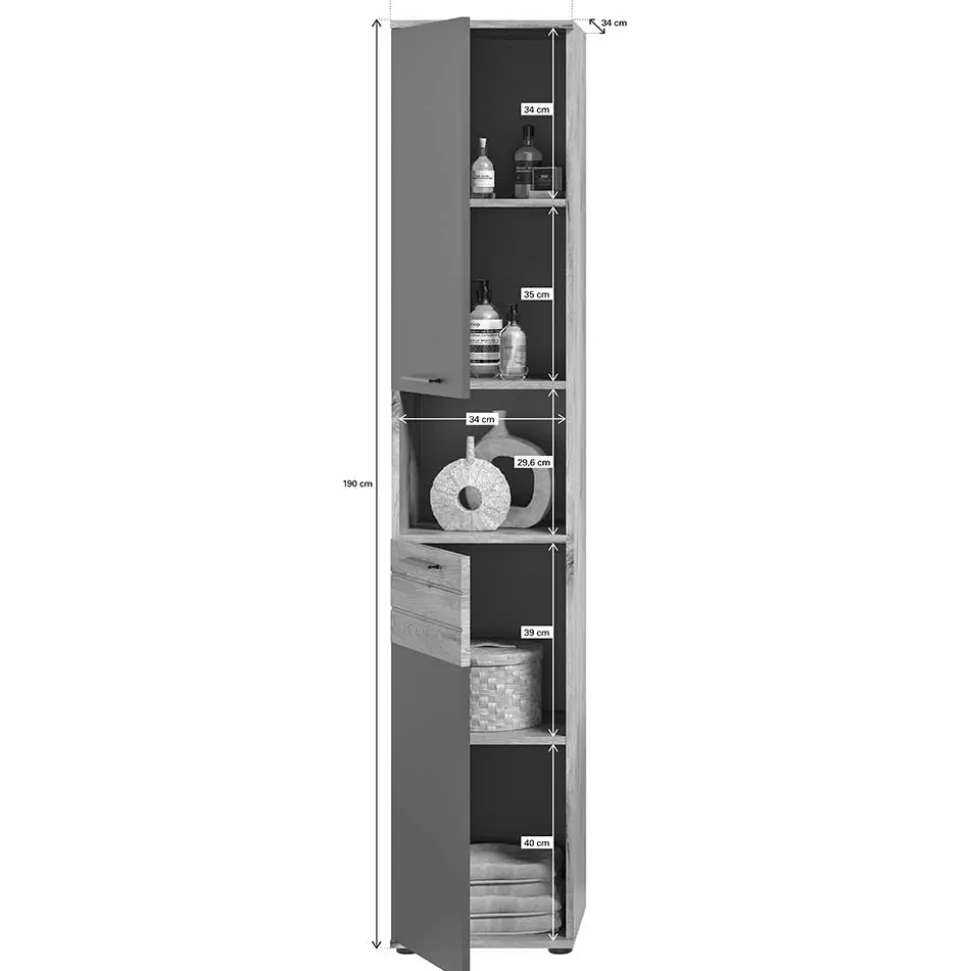 Badhochschrank Faneno