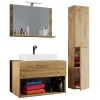 Badmöbel Set Holzoptik Cudalo