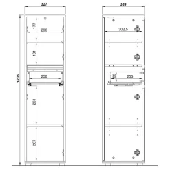 Badmidischrank Apulciana