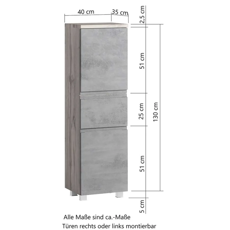 Badmidischrank Lactona