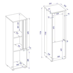 Badmidischrank Rascian
