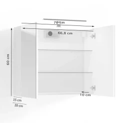 Badschrank mit Spiegel Peace