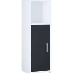 Badschrank Schwarz Weiß Panales