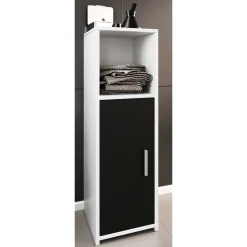 Badschrank Schwarz Weiß Panales