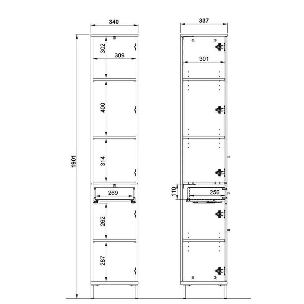 Badseitenschrank Elise