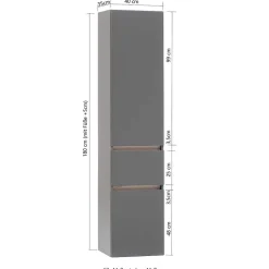 Badseitenschrank Pegruan