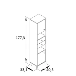 Badseitenschrank Zytona