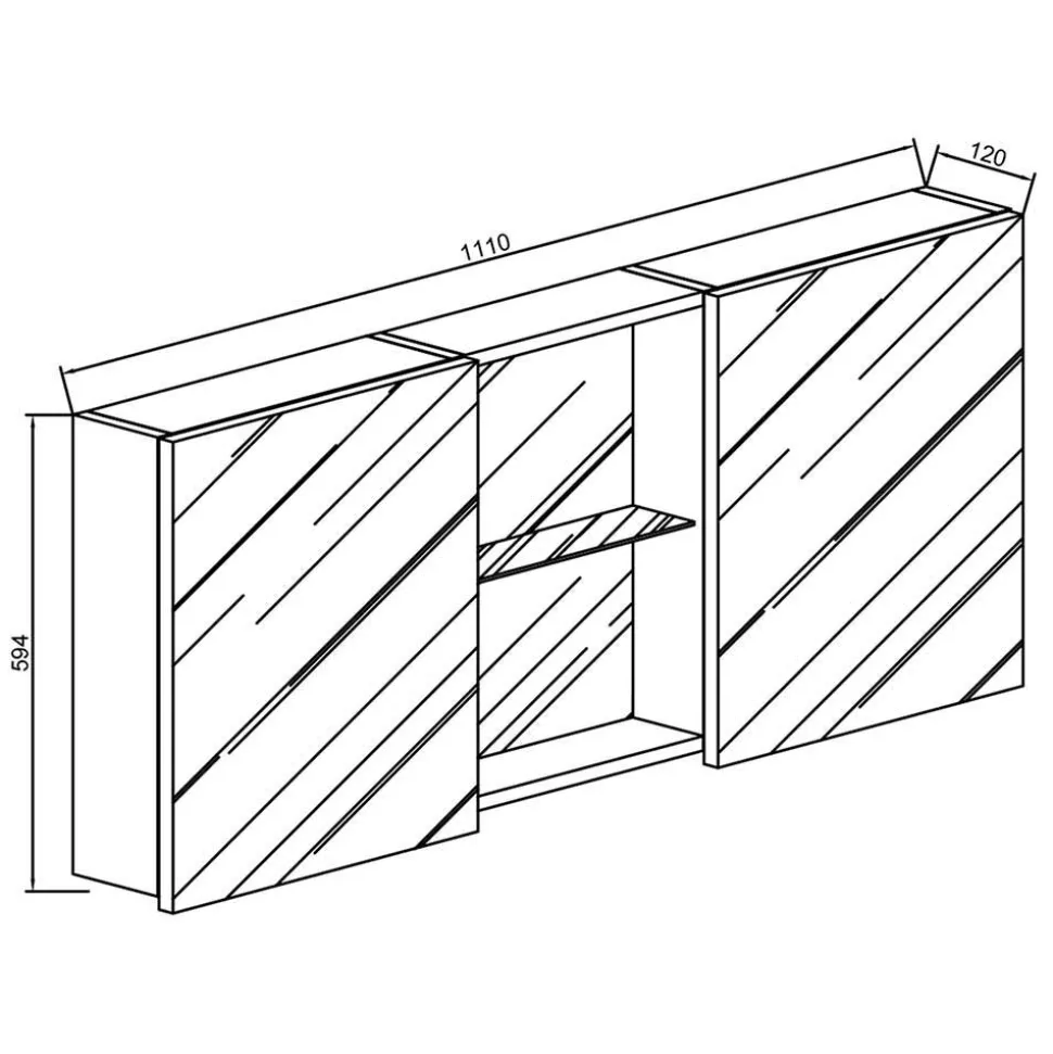 Badspiegelschrank Coal
