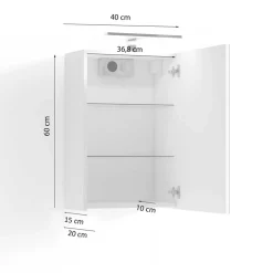 Badspiegelschrank Dartino